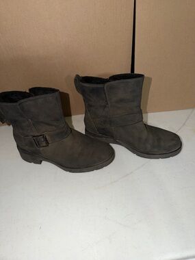 Timberland Black Short Moto Boots